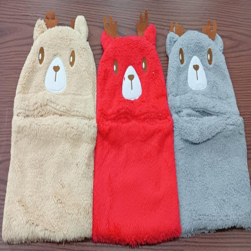 Winter Kids Hat Scarf All in one Cute Cartoon