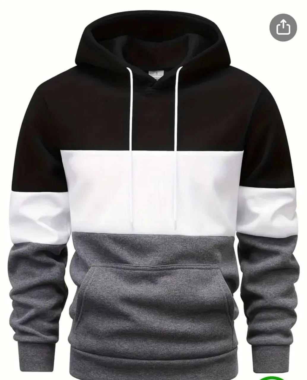 Polyster Fleece Plain Hoddie