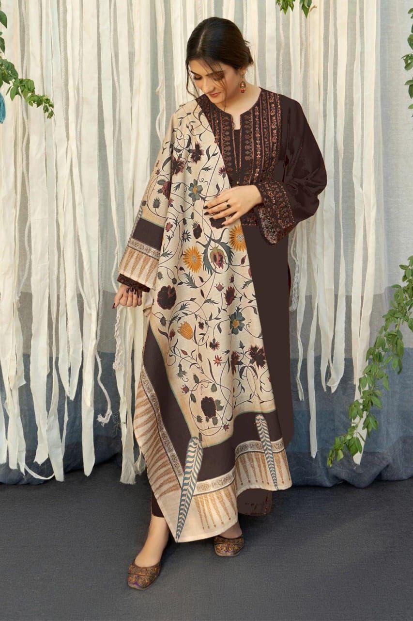 womens unstitched embriodered3Pc's suit
