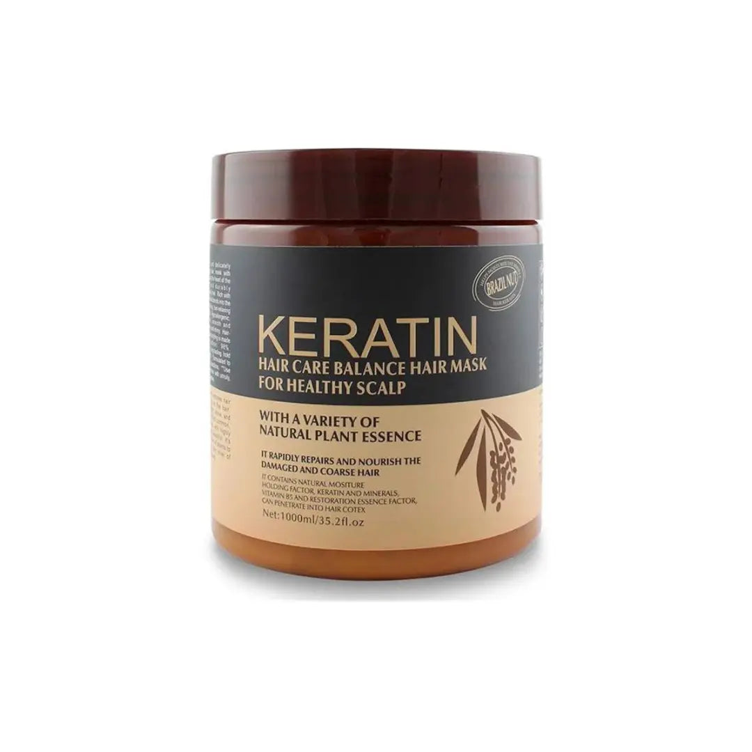 Keratin Hair Mask with Brazil Nut Oil – Deep Repair & Shine