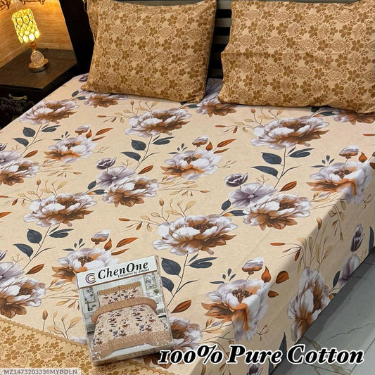 3 pc's cotton Double bedsheet