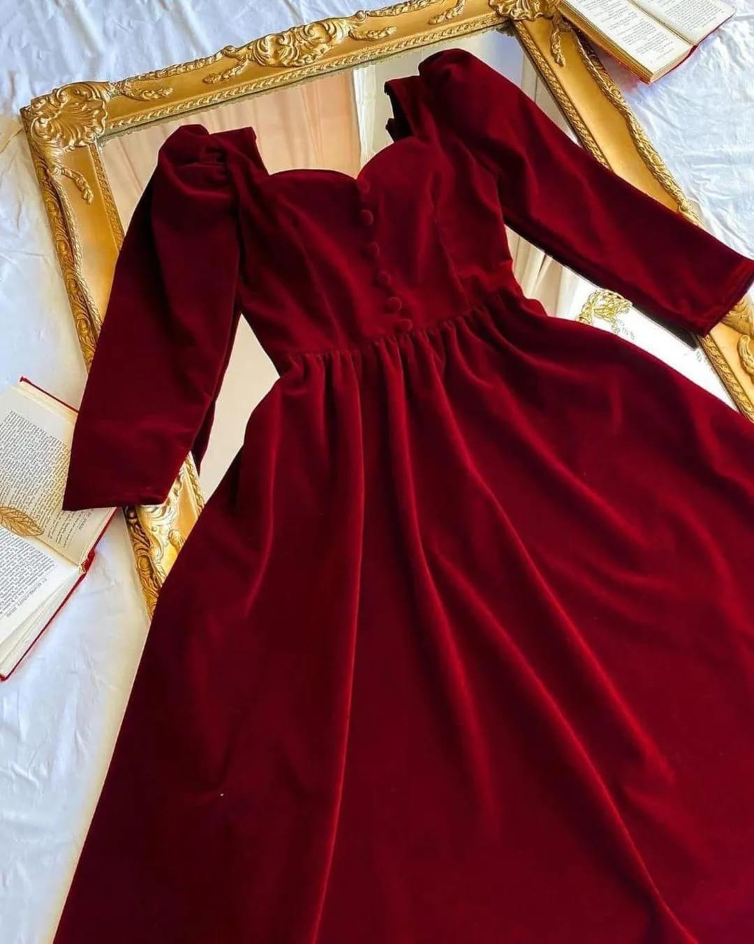 1 Pc Womens Stitched Velvet frock
