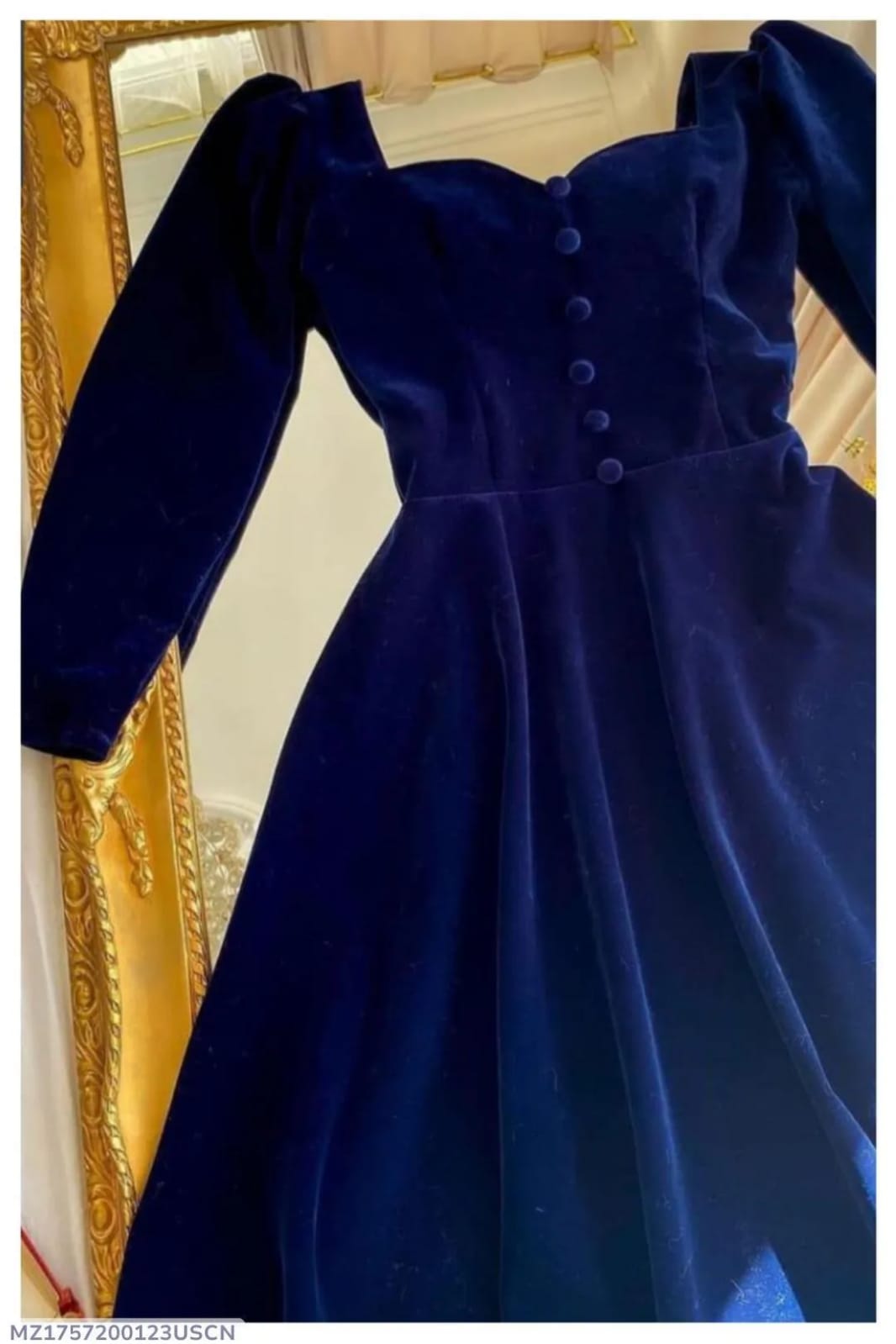 1 Pc Womens Stitched Velvet frock