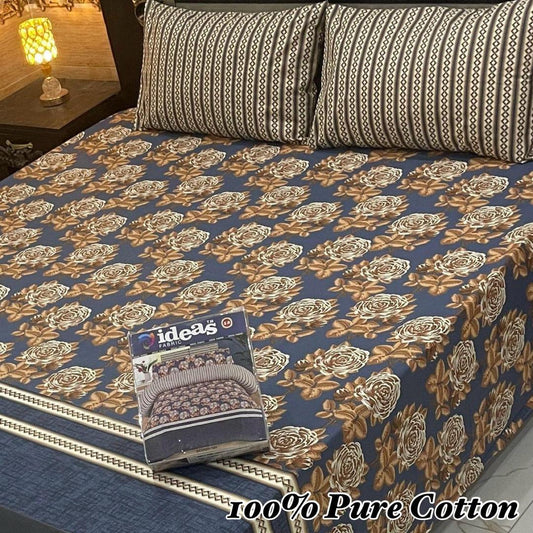 3 prices cotton printed Double Bedsheet