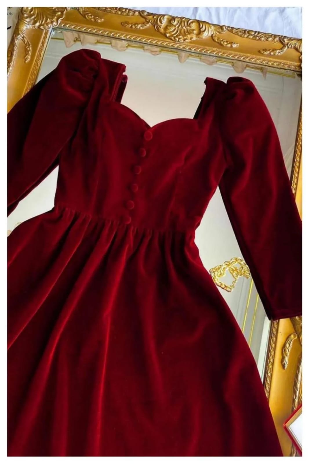 1 Pc Womens Stitched Velvet frock