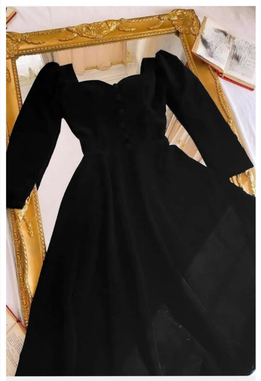 1 Pc Womens Stitched Velvet frock